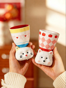 MODERN SWEETHOME | Underglaze Color Ceramic Highfooted Mug