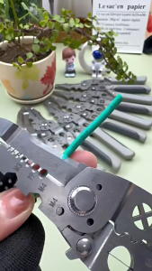 Electrical Wire Stripper Cutter Crimping Tool - Professional Heavy Duty Electrician Pliers with Refined Craftsmanship Comfortable Grip