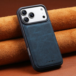 Flip Wallet Phone Case for iPhone 17 Pro Max 16 15 14 13 12 Flip Cover with Kickstand and Double Magnetic Clasp