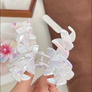 Bestella💗Jepitan Bunga Gradasi/Jepitan Hiu Warna-warni/Aksesoris Rambut Ekor Kuda Wanita COD