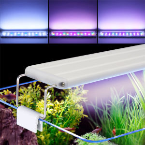 RGB Fish Tank Lights Indoor Aquarium LED Light Tube Lamp Full Spectrum Aquatic Plant Grow Lamp Decor with Switch Power Cord 220V