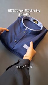 Afdala koko kurta slimfit pria remaja dewasa terbaru bahan katun toyobo adem dan nyaman