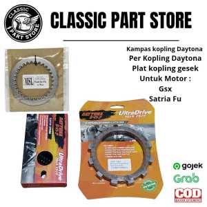 Kampas dan per kopling daytona plat kopling untuk motor satria fu gsx