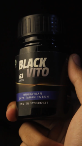 BLACK VITO Herbal Ori Membantu Mengatasi Kolesterol Dan Darah Tinggi Isi 63 Kapsul Bpom