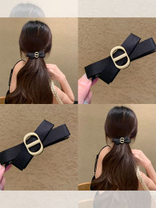 Black Pig Nose CD Butterfly Knot Banana Clip Vertical Clip Hair Quantity 2025 New Horizontal Clip Fashion Hair Accessories