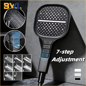 Large Shower Head 7 Modes Adjustable Shower Head Bathroom High-pressure Water-saving Shower Mixer Nozzles Bathroom Accessories