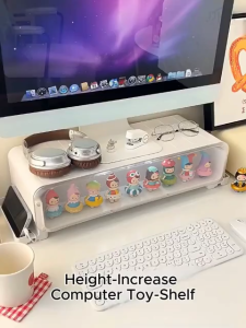 Office Monitor Rack Computer Elevated Rack Desktop Organize Household Neck Computer Screen Bracket Toy Display
