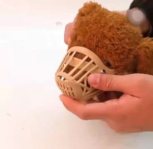 Dog Muzzle Pet Muzzle Breathable Adjustable Dog Muzzle Anti Biting and Barking Pet Muzzle