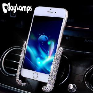 1 Cái Giá Đỡ Điện Thoại Trong Xe Ô Tô Giá Đỡ Nữ Pha Lê Kim Cương Gắn Lỗ Thông Hơi Trên Xe Ô Tô Kẹp Điện Thoại Di Động Giá Đỡ Trong Khung Tự Động Phụ Kiện Nội Thất