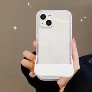 Invisible Stand Holder Clear Phone Case for IPhone X XR Xs Max 11 12 13 14 Pro Max Plus 7 8 Plus Casing