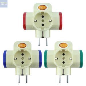 Steker T Arde Colokan 3 Lubang + Saklar Switch ON OFF