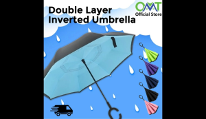 Double Layer Inverted Umbrella Car Umbrella Reverse Umbrella Long Handle Large Umbrella Upside Down Car Umbrellas