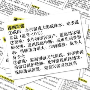 Waterproof Geographical Big Questions Stickers for Exam Study Answer Template Handmade Notebook Learning Knowledge Points 100 Pieces