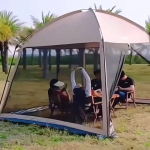 Dome Tent Camping Shelter Canopy Mosquito Net Pergola Beach Awning Big Sunshade Khemah Berteduh Bumbung Teduh Besar