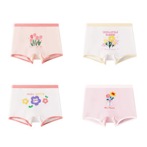 MiiOW | Antibacterial Pure Cotton Underwear For Girls Developing Period Baby Boys Briefs Breathable Moisture Wicking Comfortable Shorts
