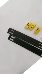 2150/1220PC black on yellow Route Marker Kit K-Type Cable marker tags cable number markers for cables to A to Z numbers 0 to 9