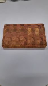 Butcher Block (End Grain) Genuine Mahogany Wood 1.5\" x 11\" x 18\"