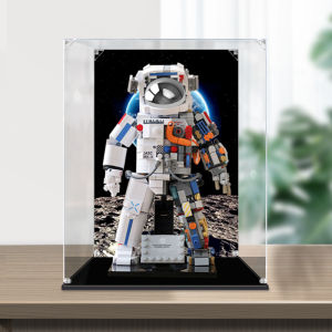 Acrylic Display Case Suitable for JAKI Astronaut Figurine Storage Box Transparent Dustproof Cover Toy Organizer Cartoon Anime Collectibles