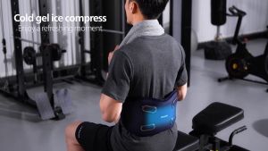 Philips Cordless Lower Back Massager with Soothing Heating and Ice Compress mesin urut badan belakang 3200mAh Lithium Battery 4 Vibration Mode