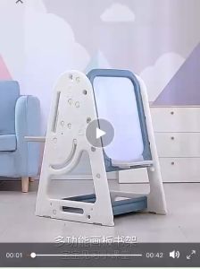 Bộ Bàn Ghế Cho Bé Thông Minh Tăng Giảm Chiều Cao Có Bảng Viết Bút Đi Kèm có 2 màu Hồng và Xanh