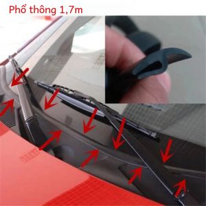 Bảng Điều Khiển Kính Chắn Gió Phía Trước 17m Dải Đúc Cho Ô Tô Tương Thích Với Honda Audi Benz Buick VW Skoda Mazda Ford Toyota BMW E46 E39 M5 X6 Chất Liệu Cao Su