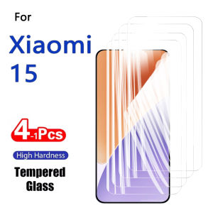 1-4PCS Screen Protector For Xiaomi 15 6.36" Front Tempered Glass Crystal 9H High Aluminum Anti Scratch Case Friendly Fingerprint