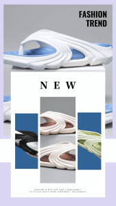 Mens Outdoor Wear-resistant Letter Slippers Lightweight Buckle Beach Shoes High Elastic Sandals