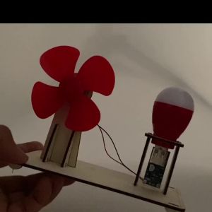 Wind power generation fan model childrens DIY handcrafted assembly model childrens DIY educational science experiment gift