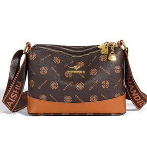 Vintage Pattern Multi-layered Crossbody Shoulder Bag