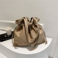Plain Simple Drawstring Shoulder Bag. 
