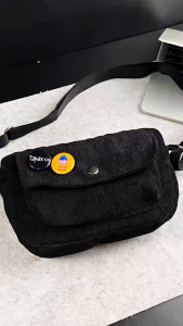 Tas Selempang Nova - Mini Slingbag Uniseks Tas Pria Wanita Corduroy Polos Tapax I FREE 2 BROSS