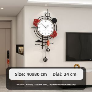 New Luxury Decorative Quiet Wall Clock for Living Room