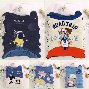 Chăn tuyết nhung trẻ em Mền tuyết đa năng cho bé siêu mềm KT 100x140cm