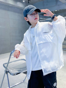 Boys Lightweight Breathable Summer Sun Protection Clothes Korean Style Childrens Outdoor Skin Clothes Fashionable And Cool