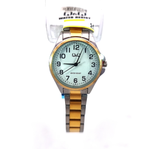 Q&Q C37A-017PY* Two-Tone Stainless Steel Watch