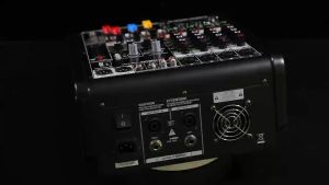 AGM8D mixer liền công suất 8Ohm 650W x2 kênhMỗi kênh có thể điều chỉnh âm cao âm trung và âm trầm độc lập/48V DC/99 DSP/Bluetooth/7 Equalizer