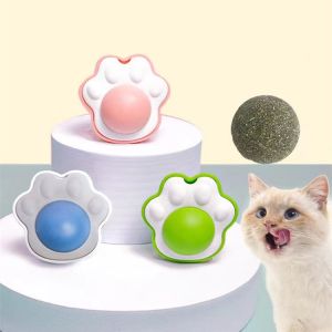 Catnip Ball Interactive Cat Toy Cat Treat Detachable Cat mint Treats Kitten Toy Wall Mount Molar Teething Toy Cat Favorite