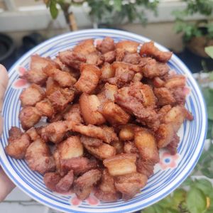 หมูสามชั้นติดหนังทอดกะปิ #ทำใหม่ทุกออเดอร์#