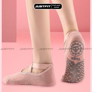 Tất - Vớ tập yoga pilates chống trơn trượt có quai chéo gắn hạt silicon đồ tập YOGA