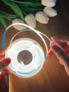 1m-5m USB COB LED Strip Light 5V 320LEDs/m DIY TV Mirror Backlight Flexible Ribbon Tape Touch Sensor Dimmable Kitchen Room Lamp