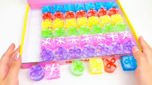 🔥ส่งในไทย🔥48ชิ้น Slime สไลม์ไอติม โดนัท ของเล่นคลายเครียด กากเพชร เนื้อนุ่ม เม็ดโฟม ของเล่นเด็ก