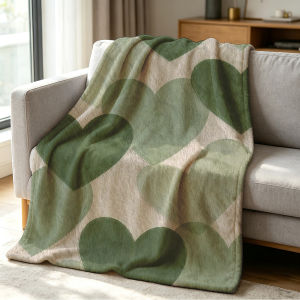 Beast Kingdom | Heart Tones Blanket Soft Cozy Throw for Sofa Bed Festive Holiday Decor Gift for Kids and Adults Lightweight and Warm
