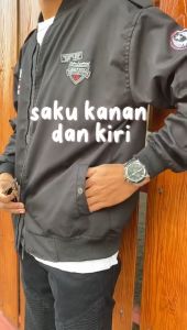 Jaket Bomber Pria Dewasa Keren Terbaru 2025 Bahan Kanvas Variasi Bordir Gaya Sporty Turing Motoran