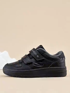 Giày sneaker bé trai cổ thấp XIXA HOBIBEAR EK2069 Black quai dán tiện lợi đế TPR chống trượt