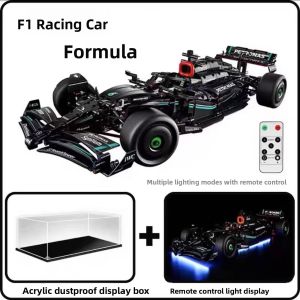 Mercedes-Benz F1 Formula Racing Car Assembly Toy Model AMG Sports Car Gift for Boys Birthday Building Blocks Plastic Toys