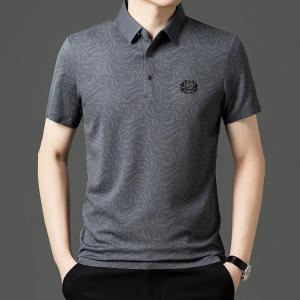 Áo Thun Polo Pierre Cardin Cao Cấp Cho Nam Mùa Hè Tay Ngắn Không Đường May Bằng Lụa Băng Rộng Rãi Cổ Polo Thời Trang