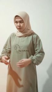RAP COLLECTION Gamis Abaya Maxi Dress Model Tangan Karet Busui Friendly S M L XL XXL