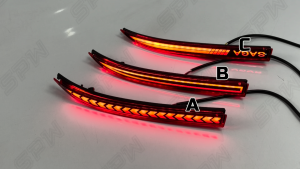 Proton Saga MC3 (Facelift 2025-2026) V3 Reflector Rear Bumper LED Dynamic LED Daylight DRL Running Signal Brake Light Lamp