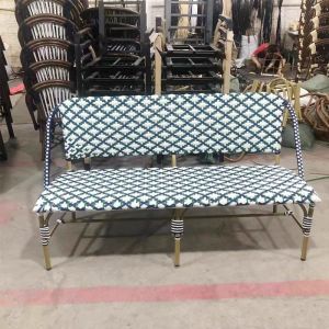 Vintage French Style Outdoor Rattan Table and Chairs Set