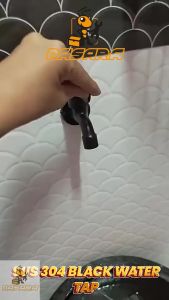 Nasara SUS 304 Black Water Tap Kitchen & Bathroom Sink Faucet Wall Mounted Bib Water Tap / Kepala Paip / 水龙头